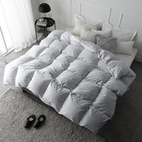 日本製 リッチボリューム 羽毛掛け布団 『Uula ウーラ』 ダウン率90% 羽毛充填量1.2kg~ ライトグレー