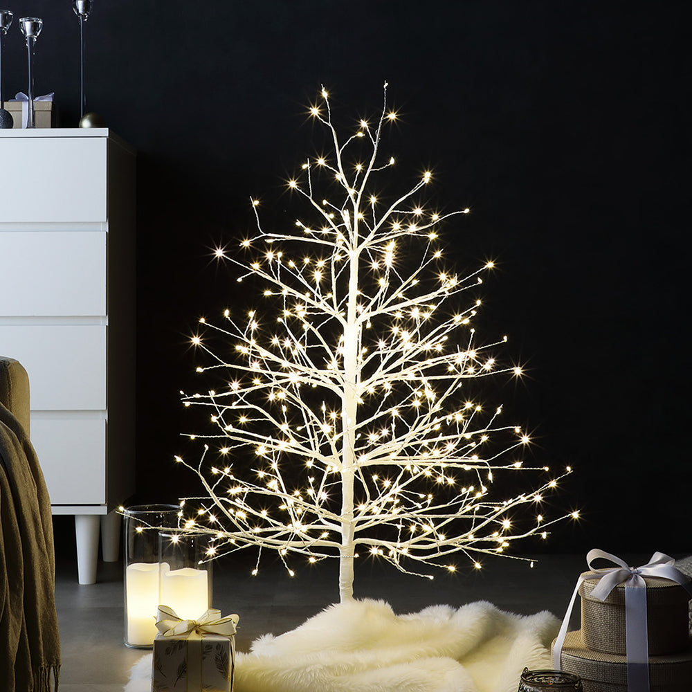 【クリスマス】 ノーブルブランチツリー(フラッシュ仕様 LED ・ 自動タイマー) 高さ約90cm