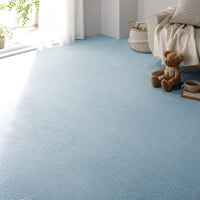 日本製 抗菌・防臭ループパイルカーペット スカイブルー