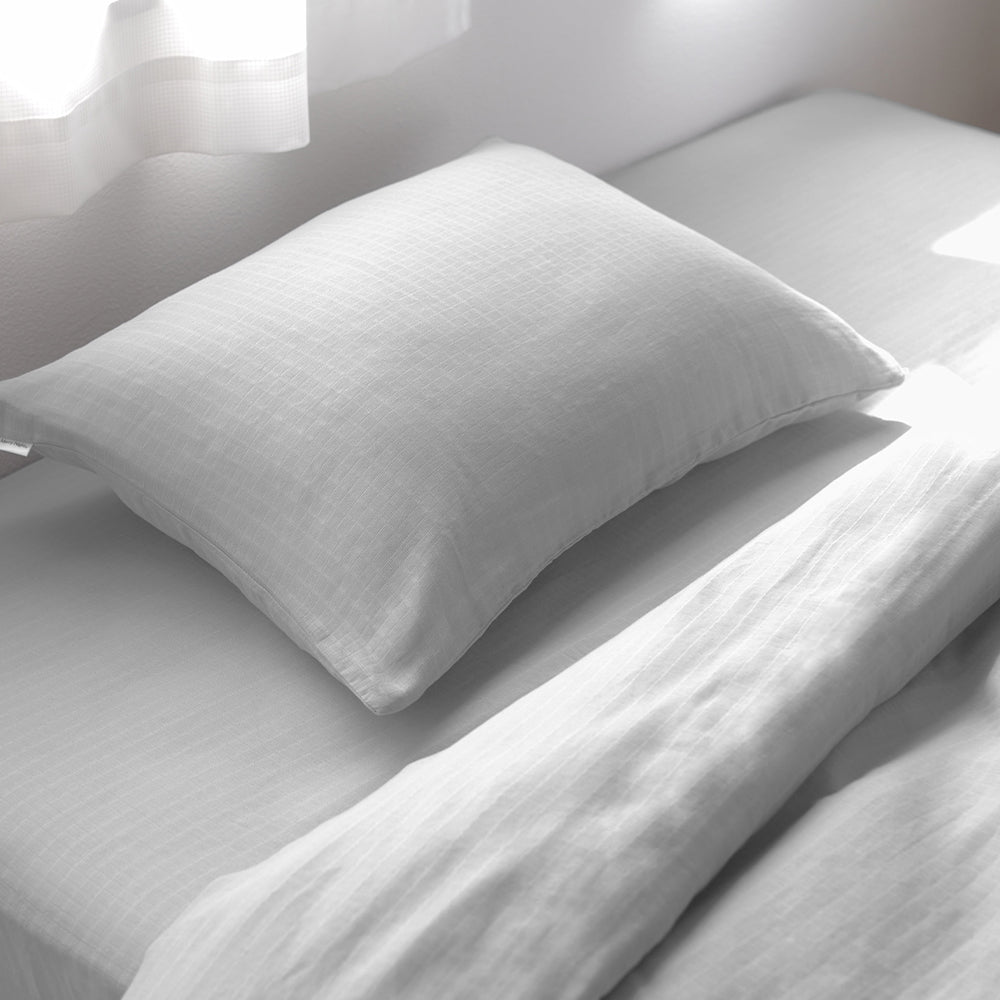 ふんわり ダブルガーゼ 抗菌防臭加工 綿100% 枕カバー 単品・グレー