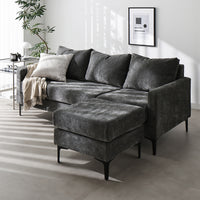 カウチソファ 『Sylva シルヴァ』 グレー