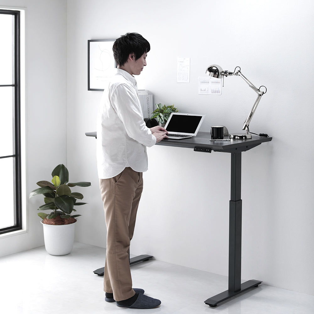 電動昇降デスク メモリー機能付き 幅120 グレー