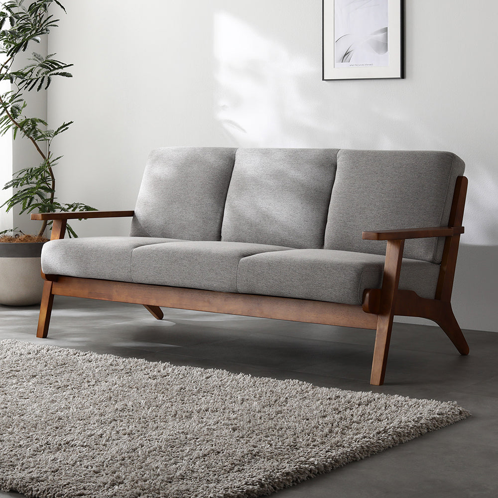 3人掛け グレー