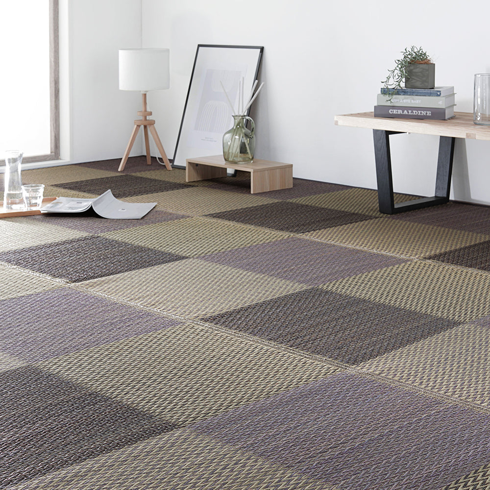 い草 ラグ カーペット 抗菌防臭 【江戸間】グレー