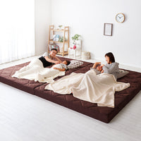 ファミリータイプ マットレス 3つ折り ワイドキング 12cm厚 ブラウン