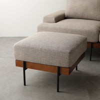 デザインソファ 『Ludvik ルドヴィク』 オットマン 単品 ベージュ