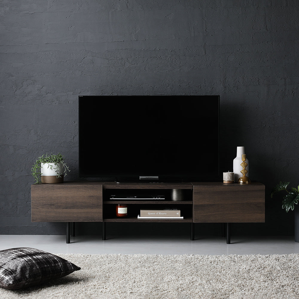 ワイドテレビボード 150cm幅 ブラウン