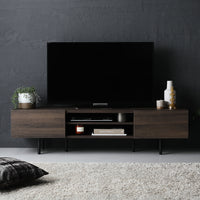 異素材MIX ワイド テレビボード 『Stova ストーヴァ』 幅150cm ブラウン