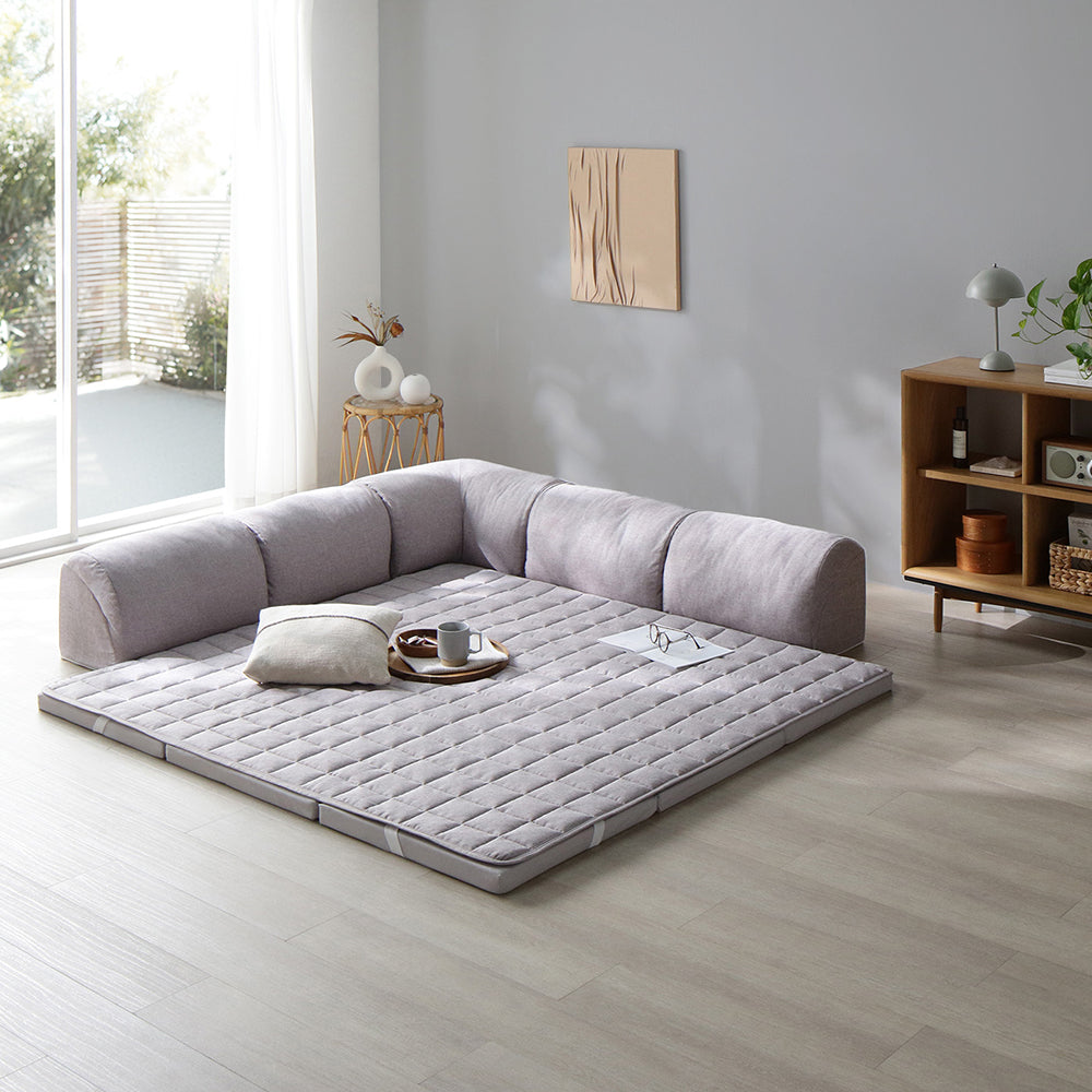 くつろぎフロアソファ 『ROLIG ローリグ』 小サイズ Bタイプ(クッションL型)