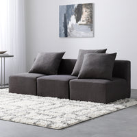 モダンデザインシステムソファ 『Likem ライクム』 Bセット ブラウン