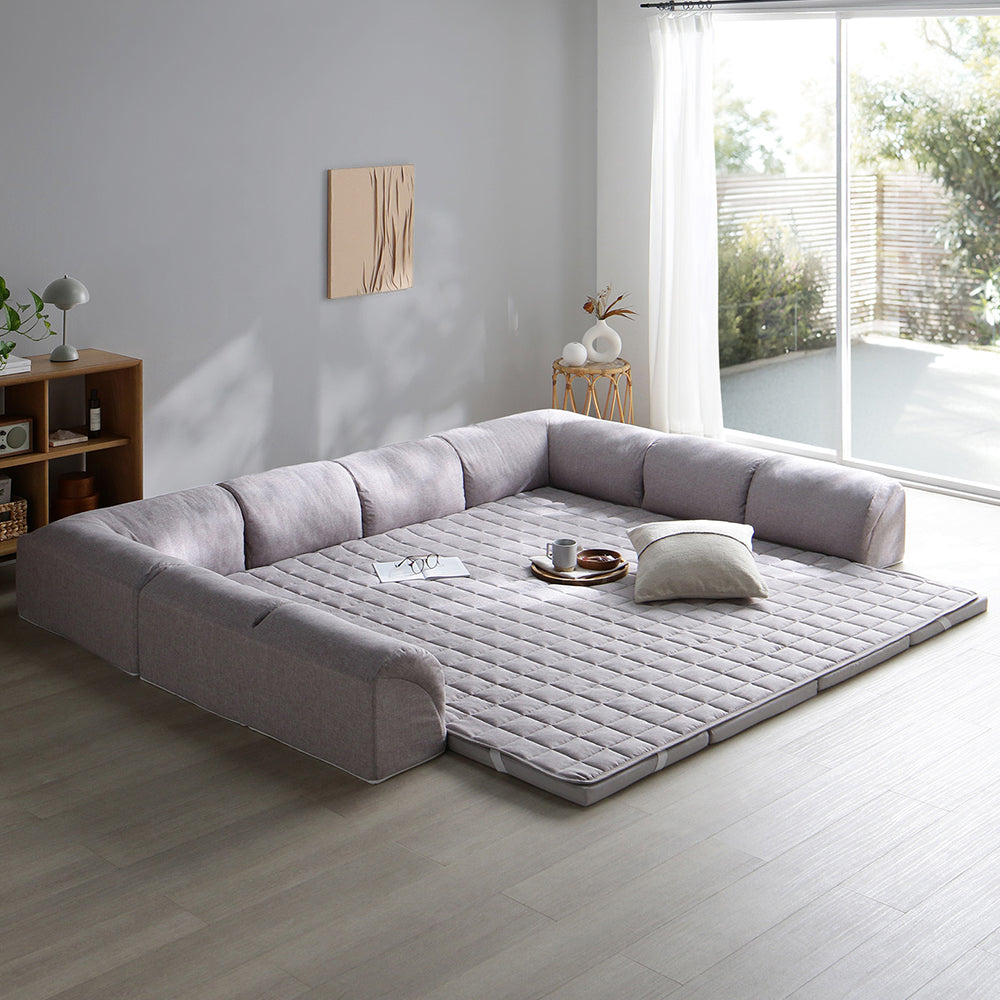 くつろぎフロアソファ 『ROLIG ローリグ』 大サイズ Cタイプ(クッションU型+I型)