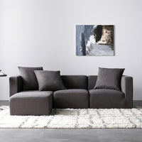 モダンデザインシステムソファ 『Likem ライクム』 Eセット ブラウン