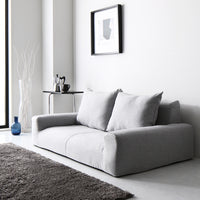 日本製 フロアこたつソファ(2人掛け) グレー