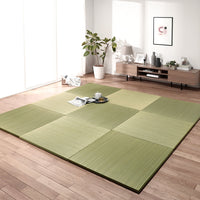 い草100% ユニット畳 置き畳【単色】【9枚セット】グリーン