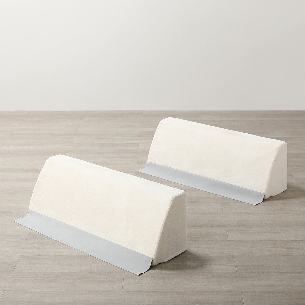 厚さが選べる 極厚 ラグ 『Nolphi ノルフィ』 用 背クッション 単品 I字タイプ フランネル生地 アイボリー