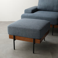 デザインソファ 『Ludvik ルドヴィク』 オットマン 単品 ネイビー