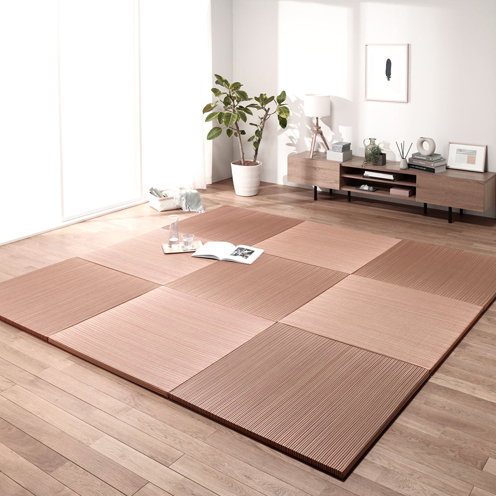 い草100% ユニット畳 置き畳【6枚セット】レッド