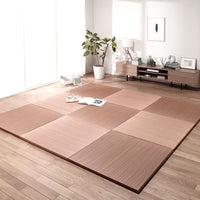 い草100% ユニット畳 置き畳【単色】【6枚セット】レッド