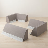 厚さが選べる 極厚 ラグ 『Nolphi ノルフィ』 用 背クッション 単品 U字タイプ グレー