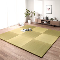 い草100% ユニット畳 置き畳【単色】【9枚セット】イエロー