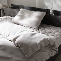 ピーチスキン 全部入り布団フルセット 『umowell ウモウェル』 掛け布団+枕+ボックスシーツ+収納ケース+掛け布団カバー+枕カバー シングル・セミダブル グレージュ