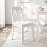パイン材ダイニング チェア 2脚セット『Myon ミオン』 ホワイト