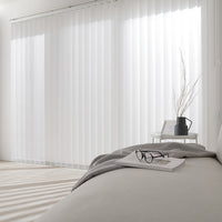 日本製 バーチカルブラインド 片開き カーテンレール対応可 幅160cm ホワイト