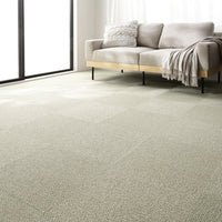 日本製 洗えるタイルカーペット 防ダニ 防音 よもぎ