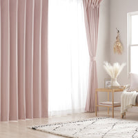 日本製 20色から選べる 1級遮光カーテン 幅150cm ストロベリーミルク(1枚入り)