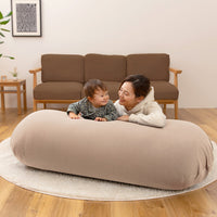 日本製 おおきなビーズクッション ベージュ