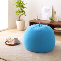 リンゴ型 ビーズクッション 単品(ビッグ) ブルー