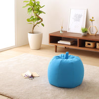 リンゴ型 ビーズクッション 単品(スモール) ブルー