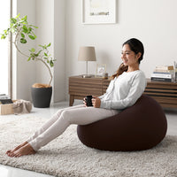 サークル型 ビーズクッション『Ingram イングラム』 ブラウン