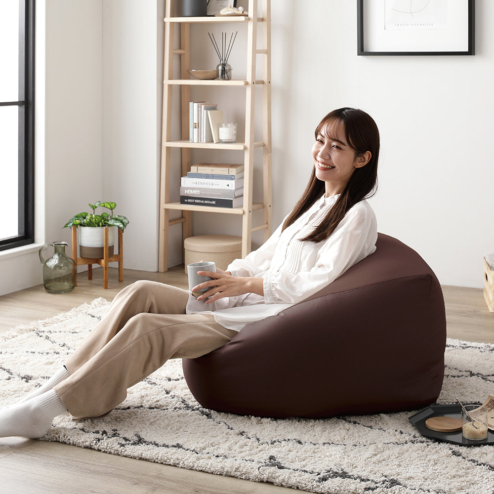 キューブ型ビーズクッション 『STIIBO』単品 ブラウン