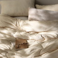 カバーが要らない掛け布団 単品 暖かベロア『Velmoa ベルモア』バニラ