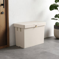 スリム&スタッキングできる 宅配ボックス 52L アイボリー