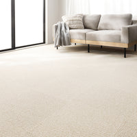 日本製 洗えるタイルカーペット 防ダニ 防音 ぞうげ