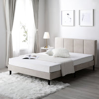 ファブリックベッド 布張り すのこベッド『EIRA エイラ』 ベージュ