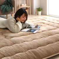 極厚フランネル こたつ敷き布団ラグ 【約190×260cm】 ベージュ