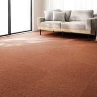 日本製 洗えるタイルカーペット 防ダニ 防音 みかん