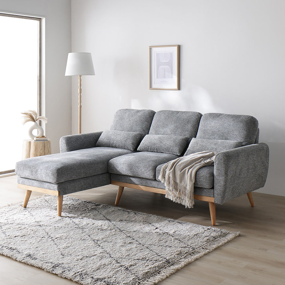 カウチソファ 『Hyva ハイヴァ』 ミドルサイズ グレー