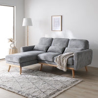 カウチソファ 『Hyva ハイヴァ』 ミドルサイズ グレー