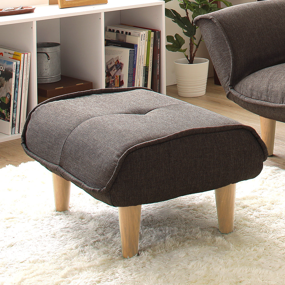 オットマン単品:ダリアン生地 ブラウン