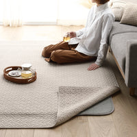 イブルラグとアンダーラグのふかふか2点セット ベージュ