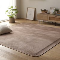 イブル風 洗えるグリッドキルト 『waffulto ワッフルト』 マルチカバー単品 モカ