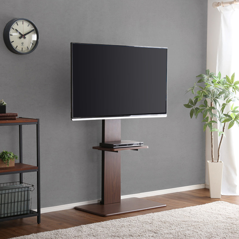 ハイタイプ 壁掛け テレビ台 ブラウン