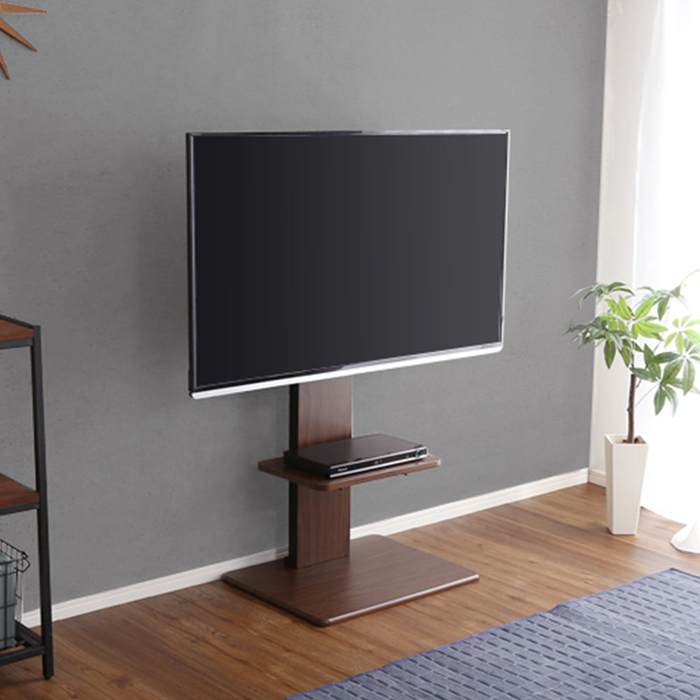 ロータイプ 壁掛け テレビ台 ブラウン