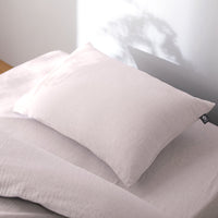 やわらか肌触り洗いざらしコットン 先染め糸 綿100% 枕カバー 単品 ピンク