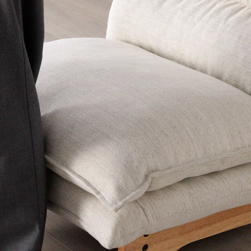 身体を受け止める、ふっくらとした座り心地