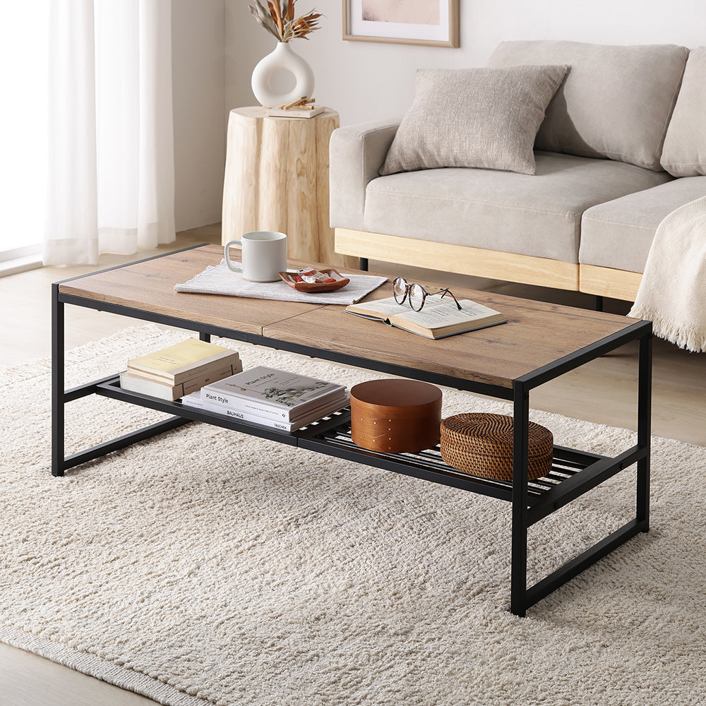 ローテーブル単品(幅105cm) 『Rectico レクティコ』 ラスティックナチュラル